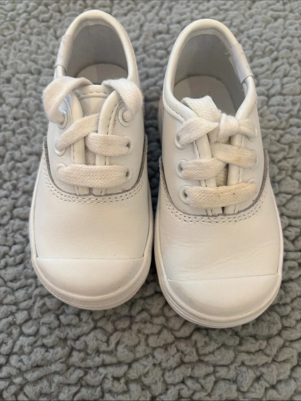 Keds Champion Toe Cap White Toddler Lace-Up Sneakers